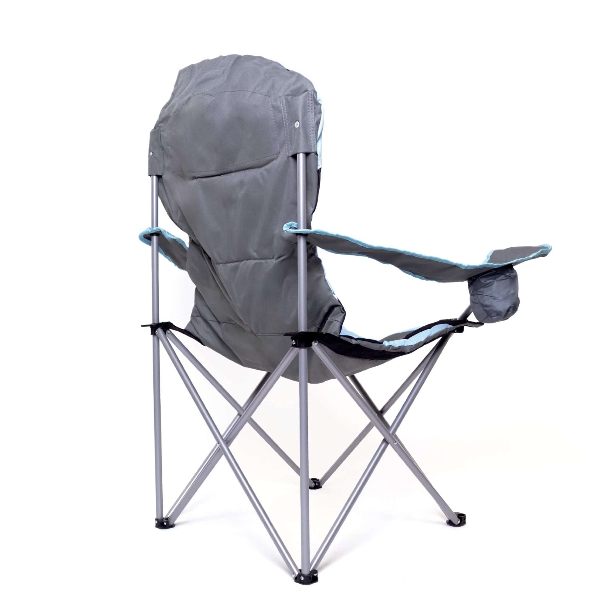 Image du produit : Lot de 2 chaises de camping avec porte bouteille sur l'accoudoir