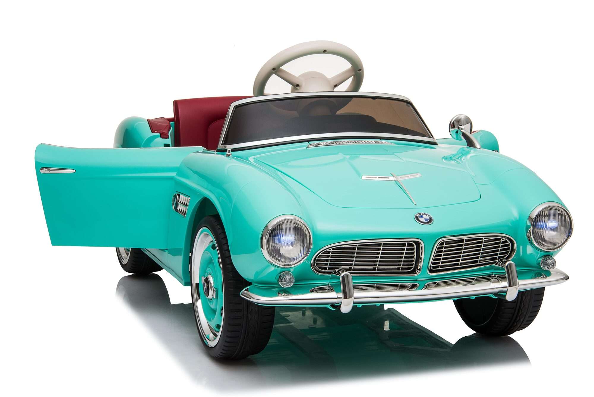 Image du produit : Voiture Électrique Enfant BMW 507 Officielle – Vert Menthe (3 à 8 ans)