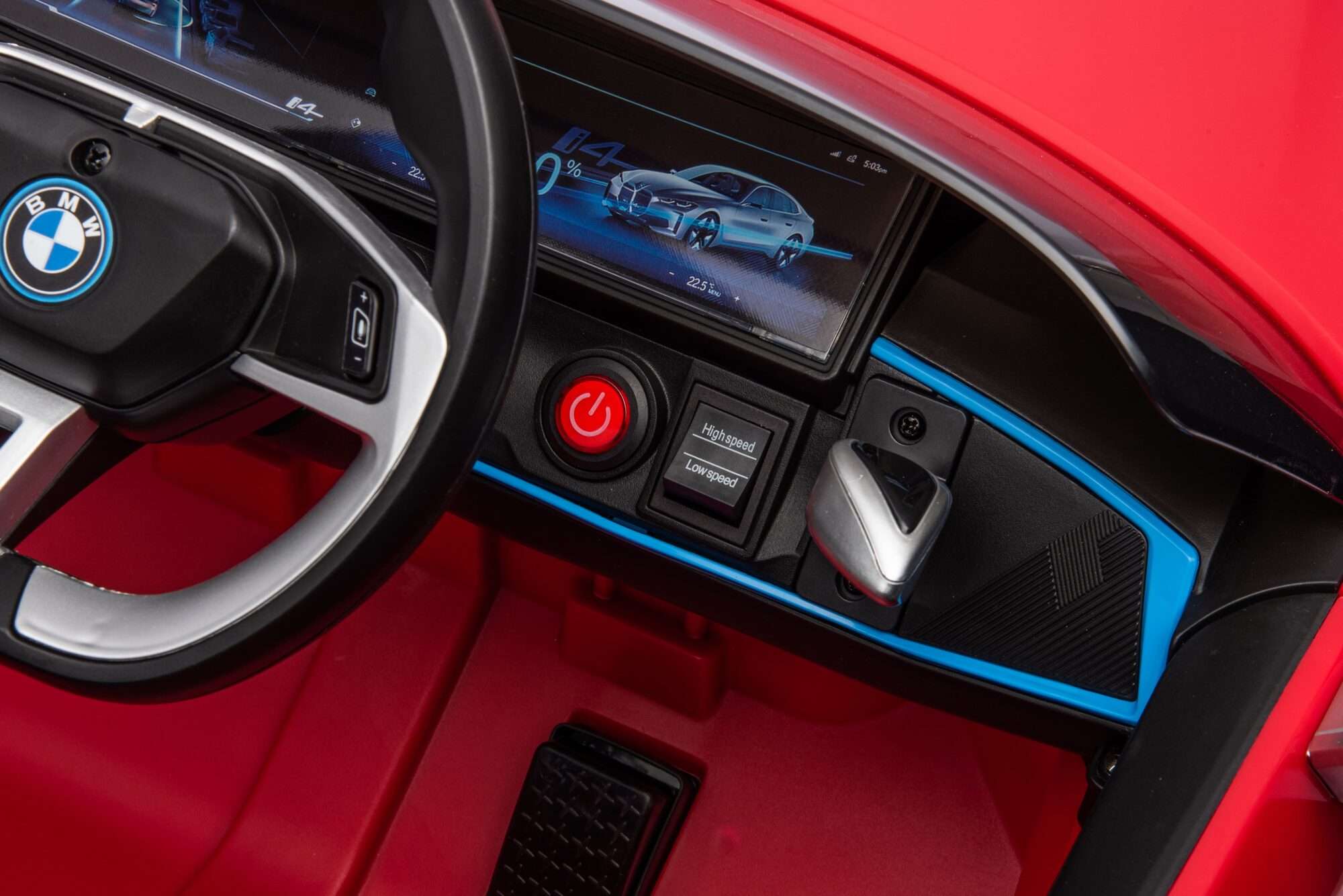 Image du produit : Voiture Électrique Enfant BMW i4 Officielle – Rouge Métallisé (3 à 8 ans)