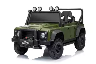 Voiture Électrique Enfant Land Rover Defender 110 SVX – Vert Armée (3 à 8 ans)