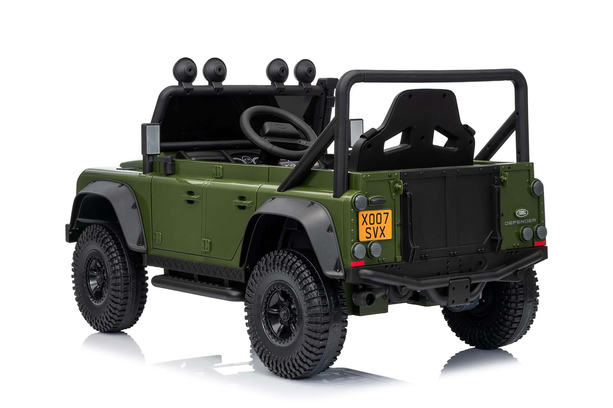 Image du produit : Voiture Électrique Enfant Land Rover Defender 110 SVX – Vert Armée (3 à 8 ans)