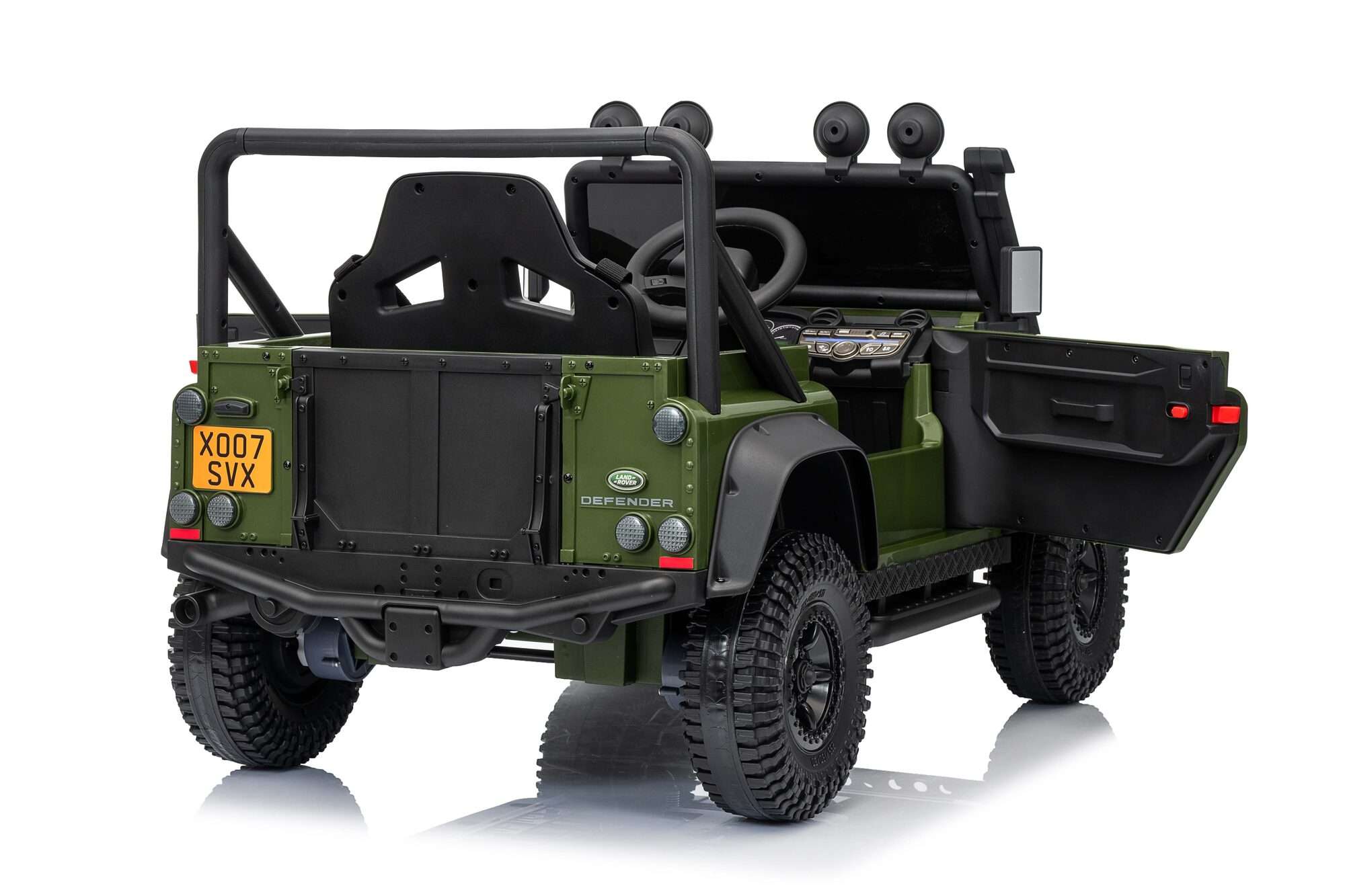 Image du produit : Voiture Électrique Enfant Land Rover Defender 110 SVX – Vert Armée (3 à 8 ans)