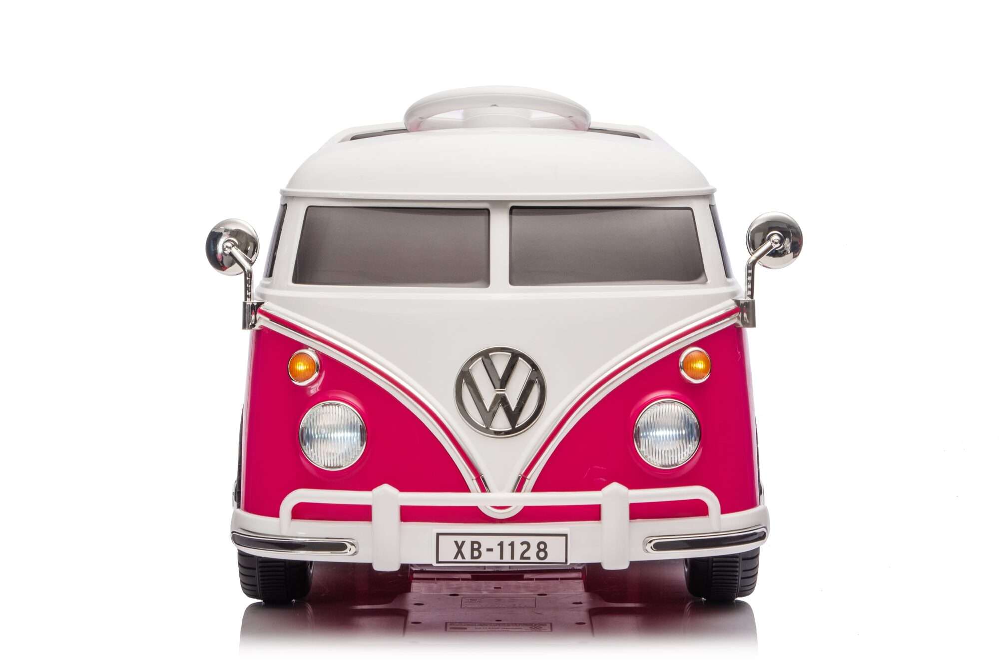 Image du produit : Voiture Électrique pour Enfant Volkswagen Officielle – Rose & Blanc (3 à 8 ans)
