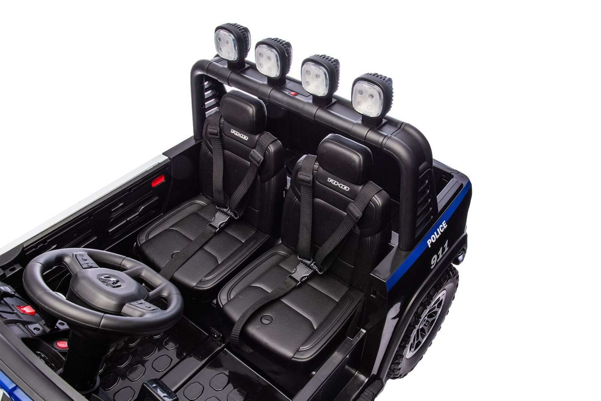 Image du produit : Licensed RAM 1500 RHO Police Super Truck in Black color (3-8 years)