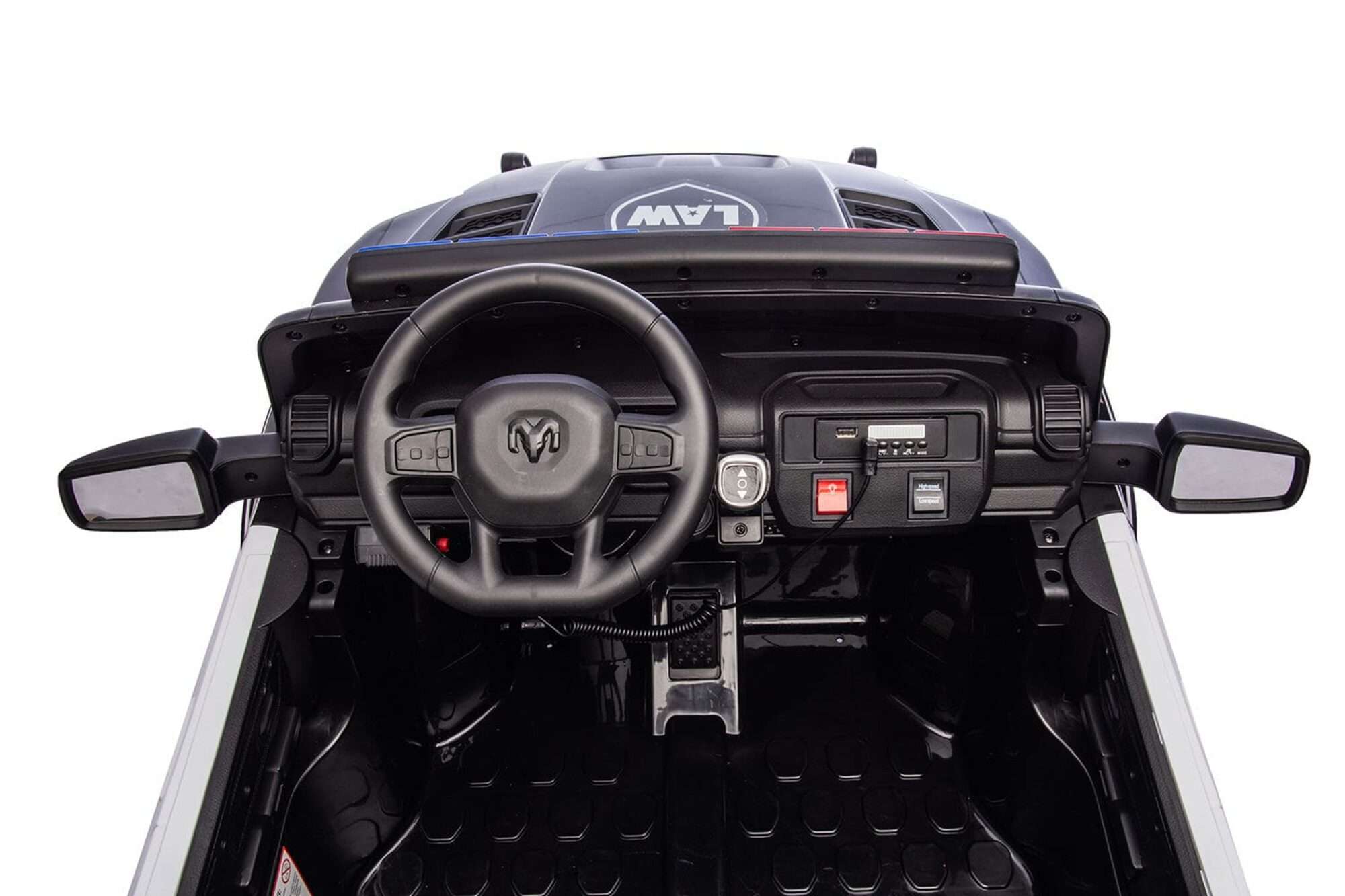 Image du produit : Licensed RAM 1500 RHO Police Super Truck in Black color (3-8 years)