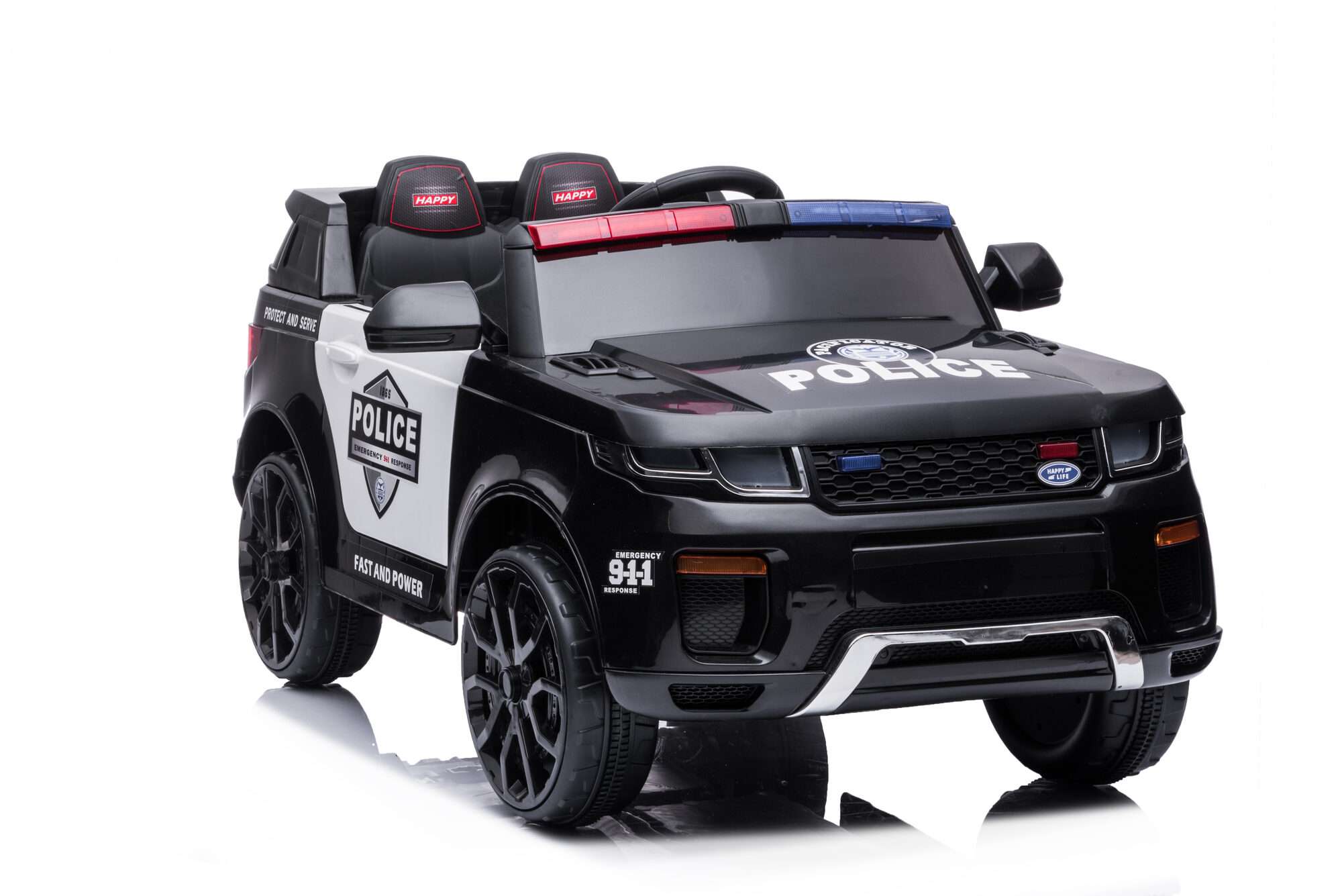 Image du produit : Police car in black color (3-8 years)
