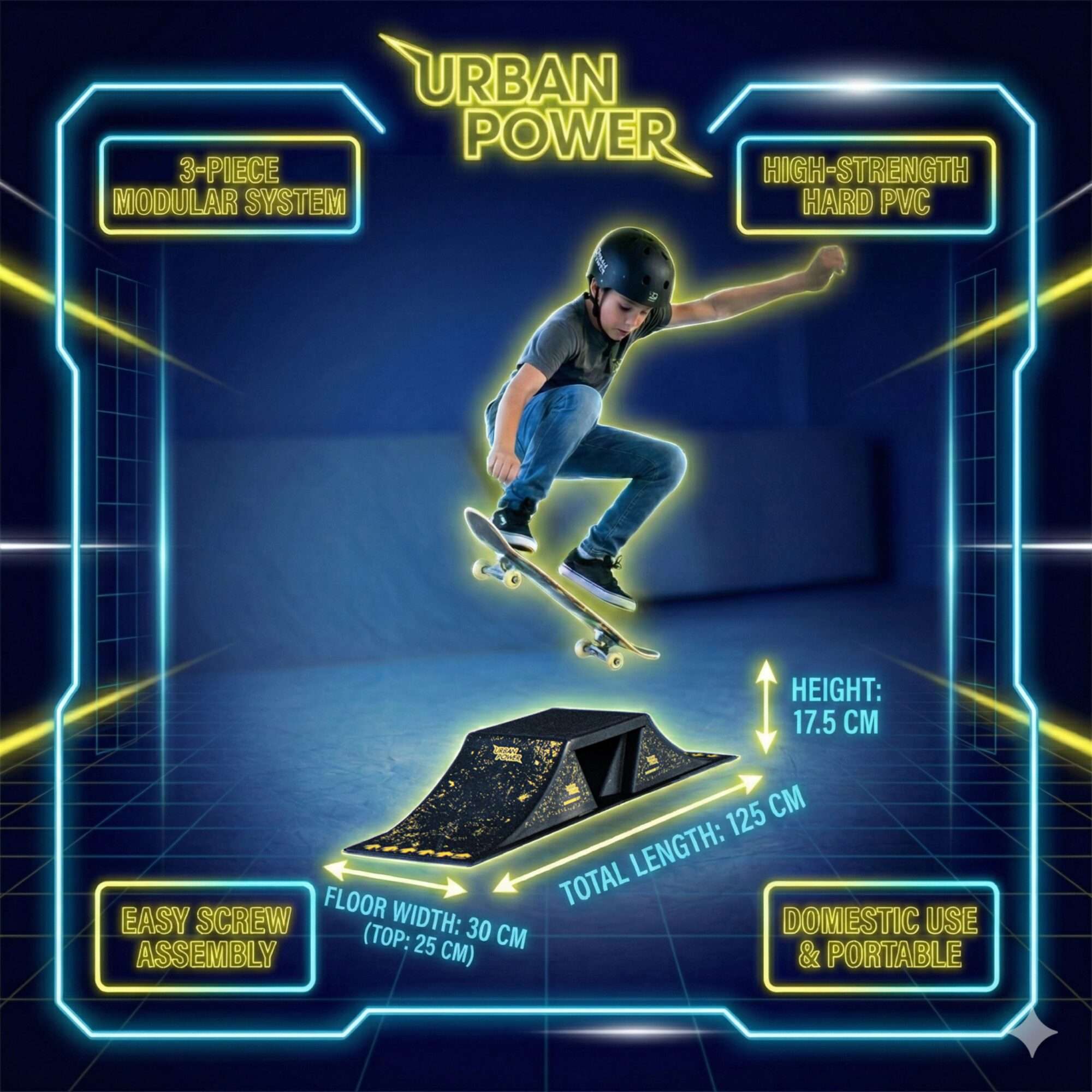 Image du produit : Double rampe de skateboard