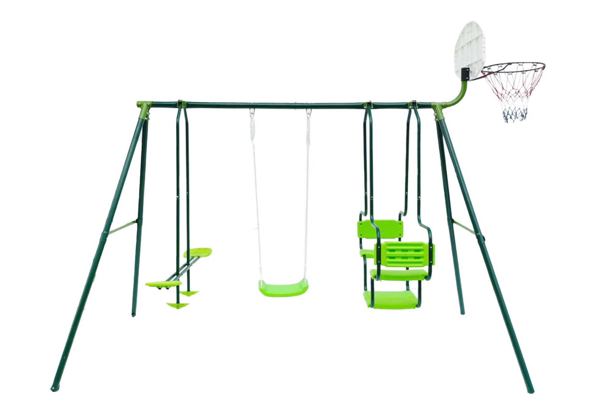 Image du produit : Balançoires trois agrès avec panier de basket