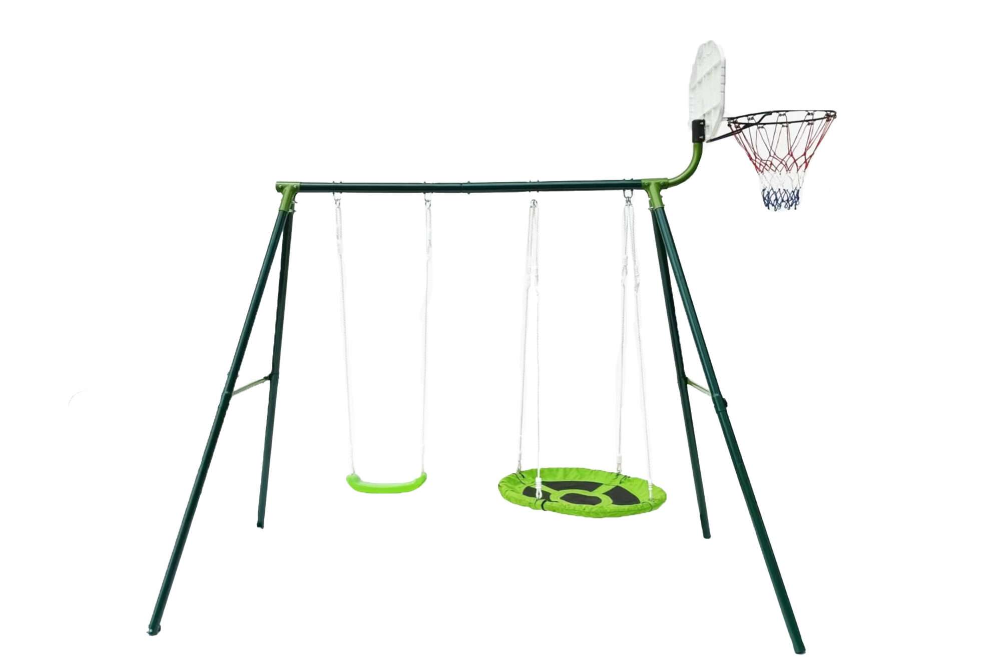 Image du produit : Balançoires deux agrès avec panier de basket