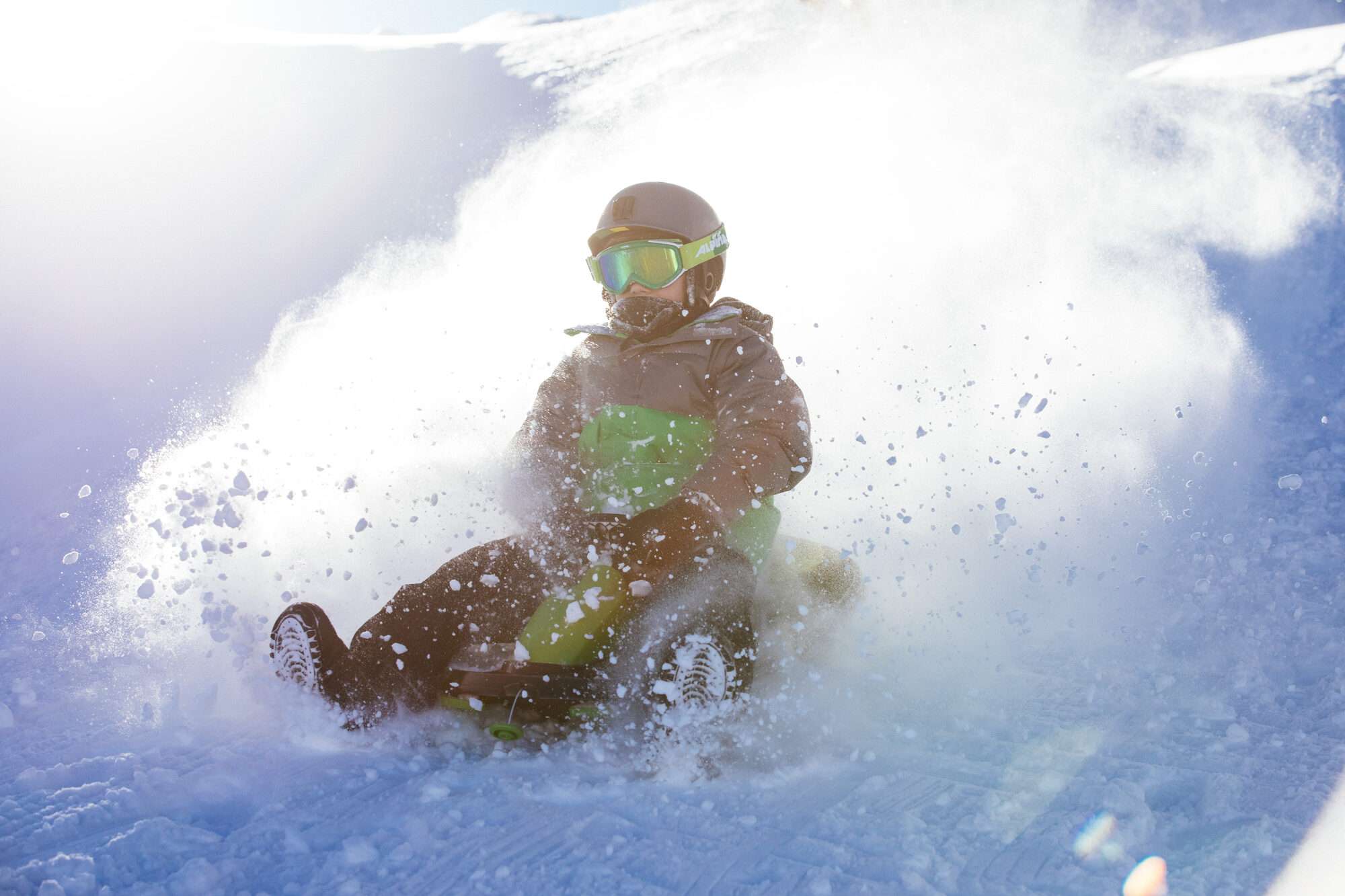 Image du produit : Luge avec volant, enfant ET adulte