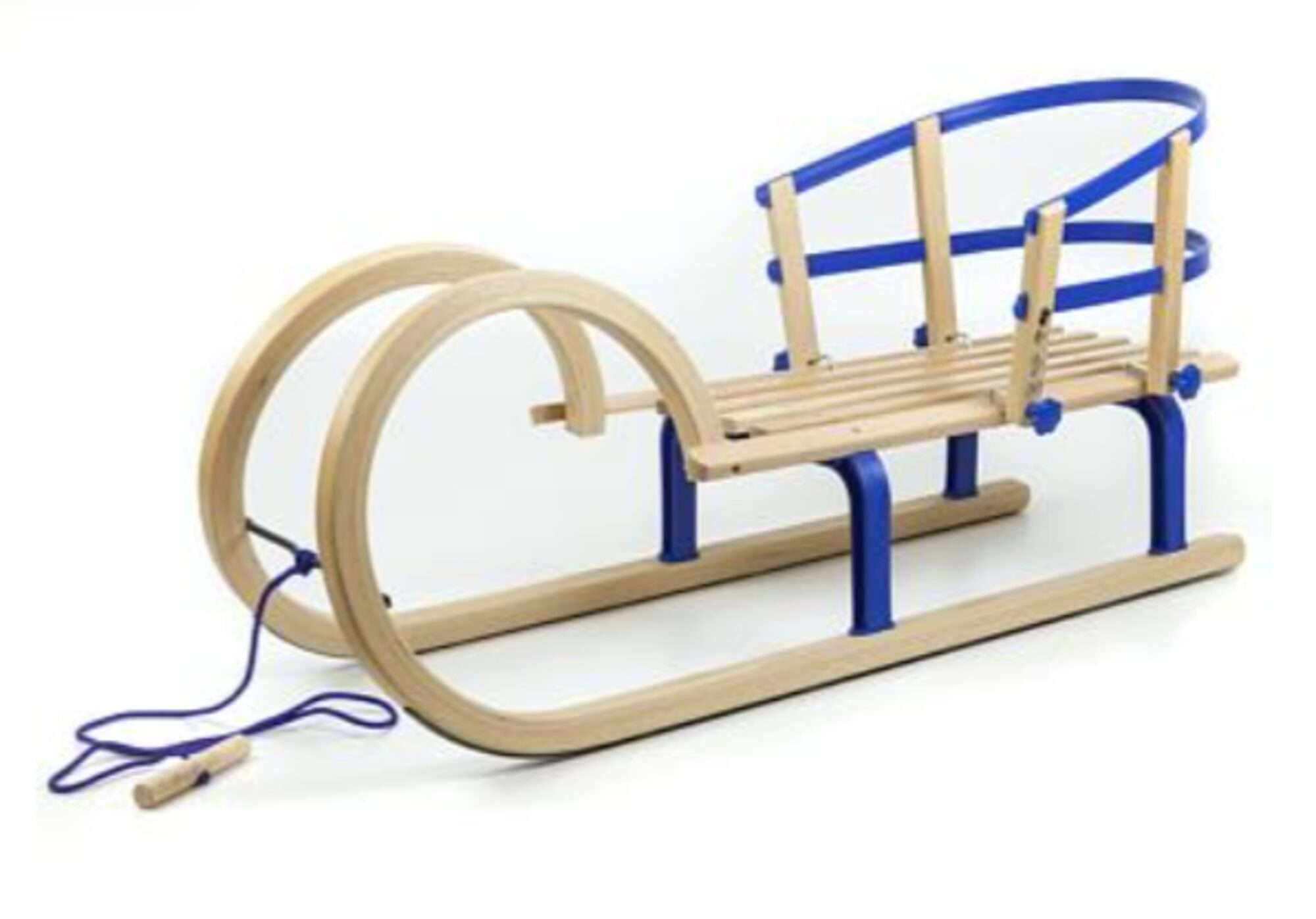 Image du produit : Luge escargot en bois pliable avec siège - 110cm