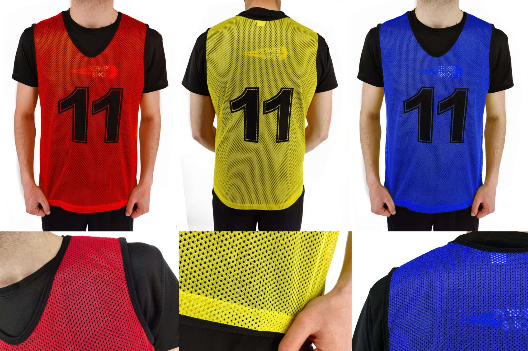 Image du produit : Chasubles numérotés - Lot de 11 - Taille & couleur au choix