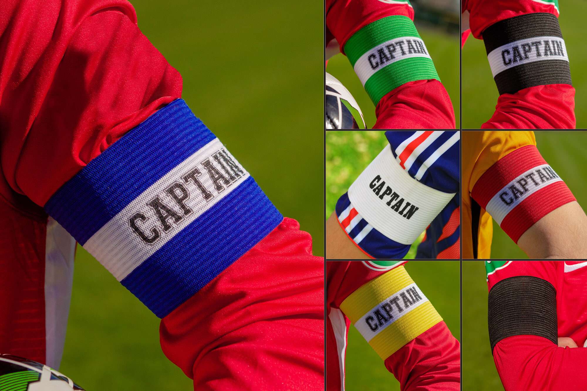 Image du produit : Brassard de capitaine 'Captain' - Couleur au choix