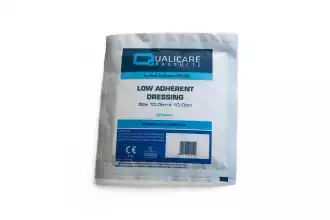 100 pansements stériles à faible adhérence - 10 x 10 cm