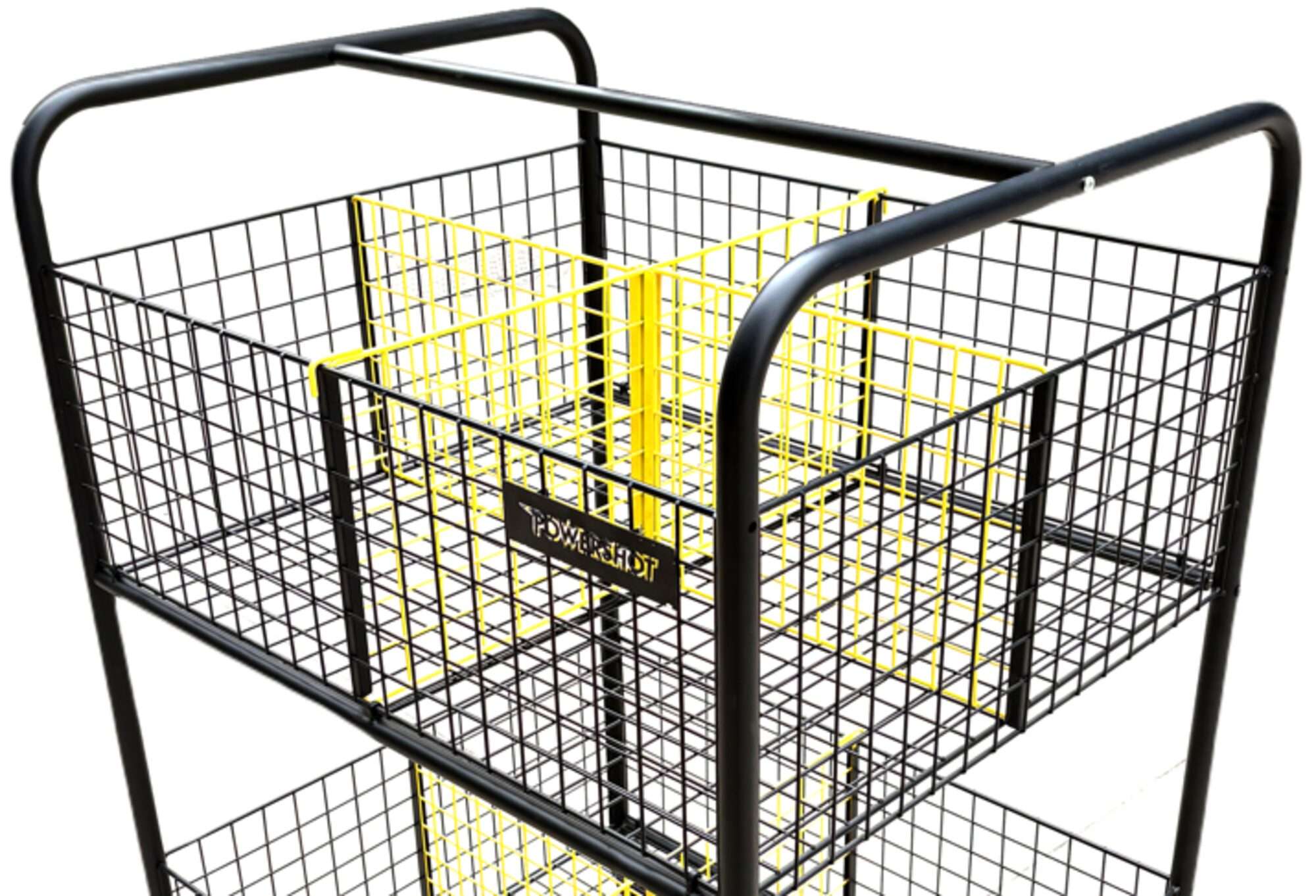 Image du produit : Chariot de stockage à roulettes avec sections, 840 x 700 x 1200 mm