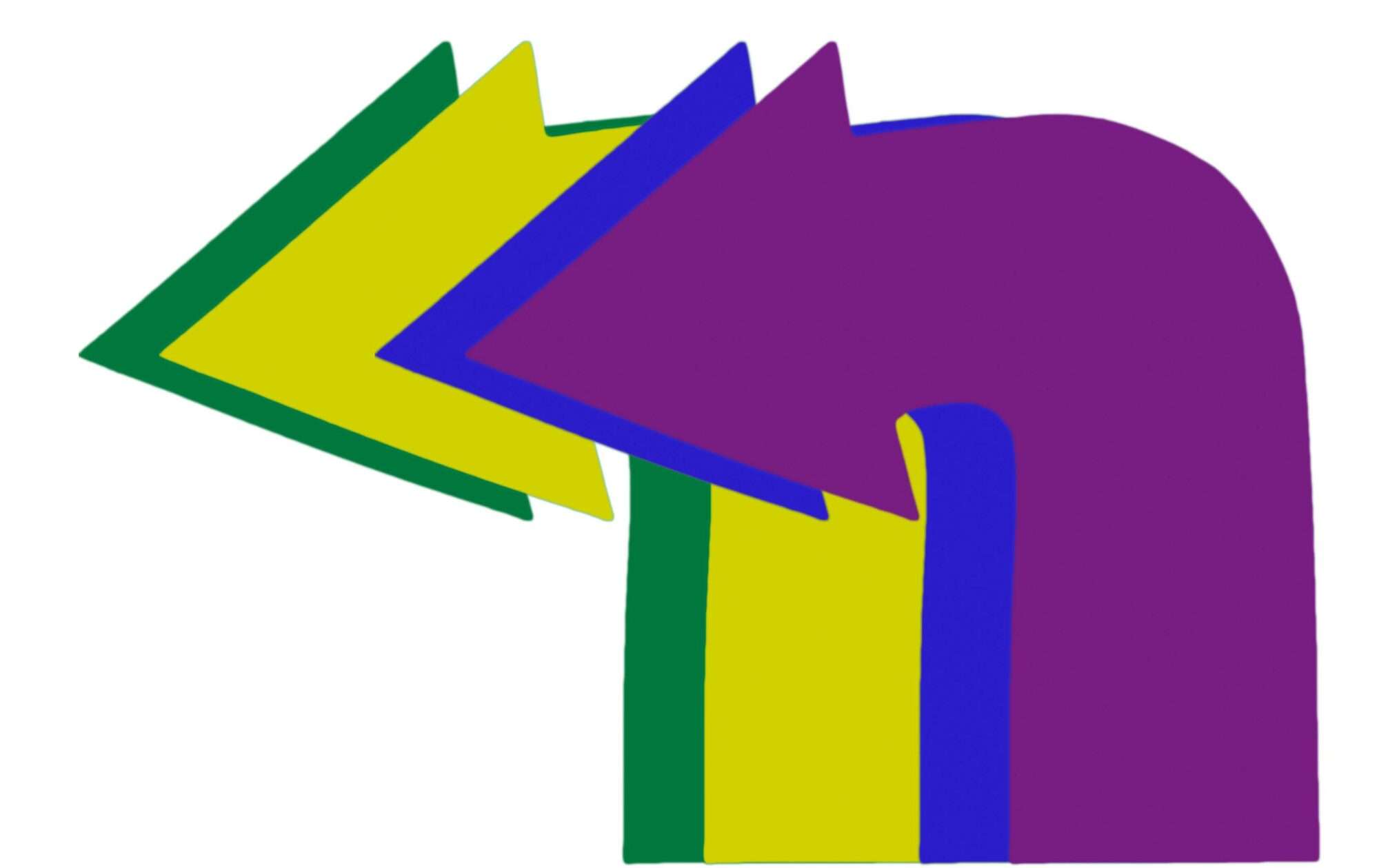 Image du produit : Marquage de sport scolaire : 4 flèches courbées