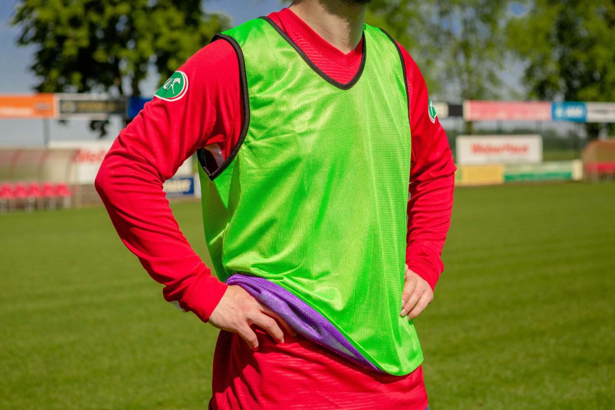 Image du produit : Chasubles réversibles - Violet/vert