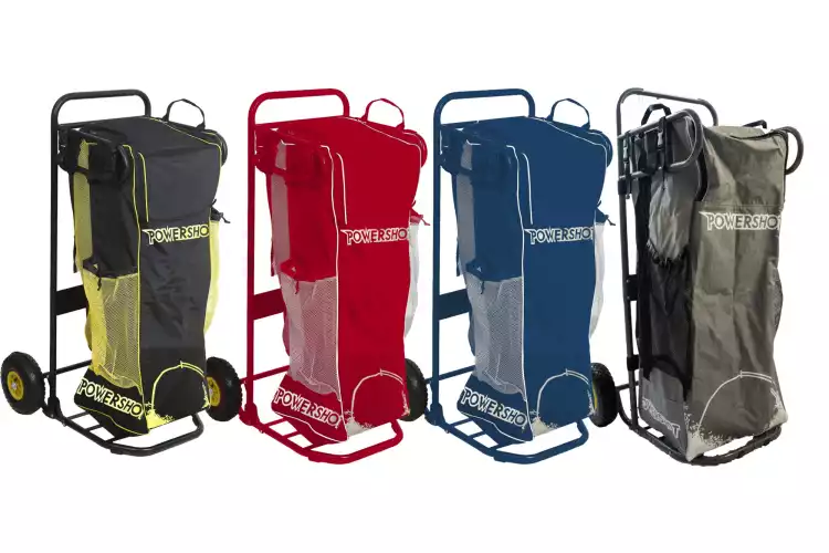 Image du produit : Chariot d'entraînement Powershot - Chariot de transport robuste pour ballons et matériel d'entraînement