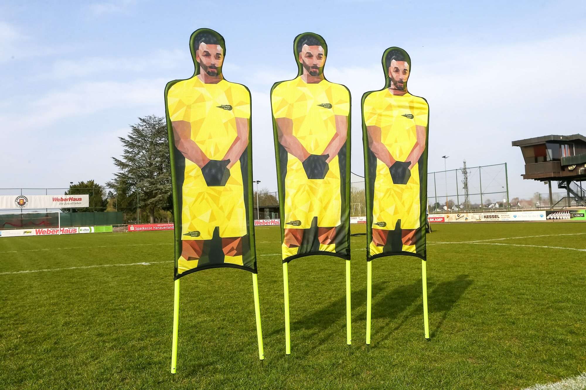 Image du produit : Lot de 3 mannequins flexibles en polyester imprimé - Jaune
