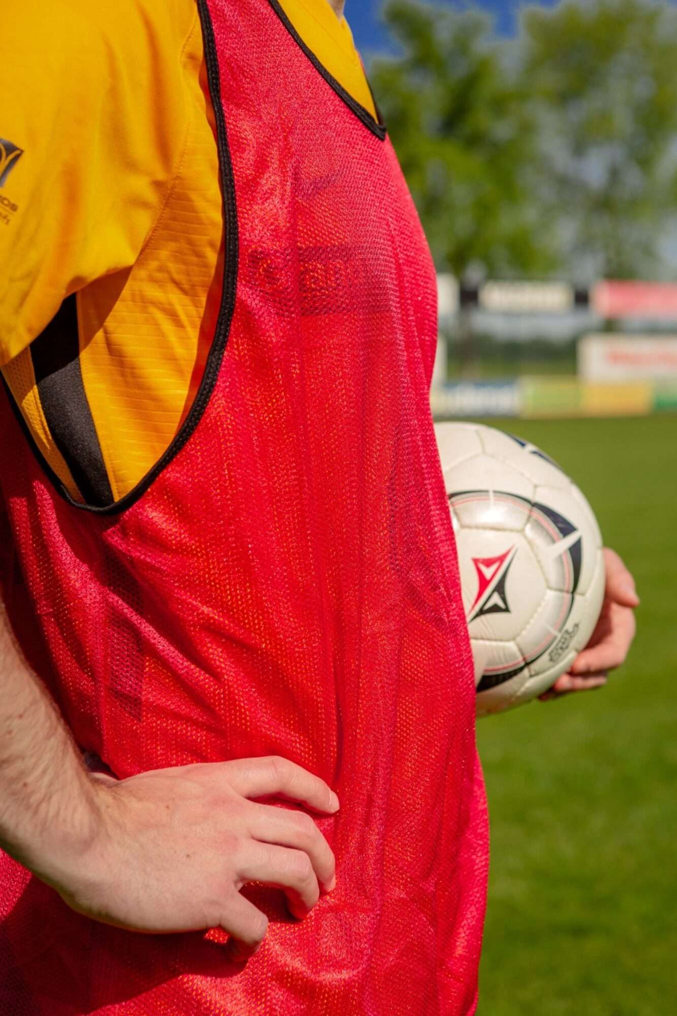 Image du produit : Chasuble d’entrainement simple - Rouge - Lot de 5 - M/L