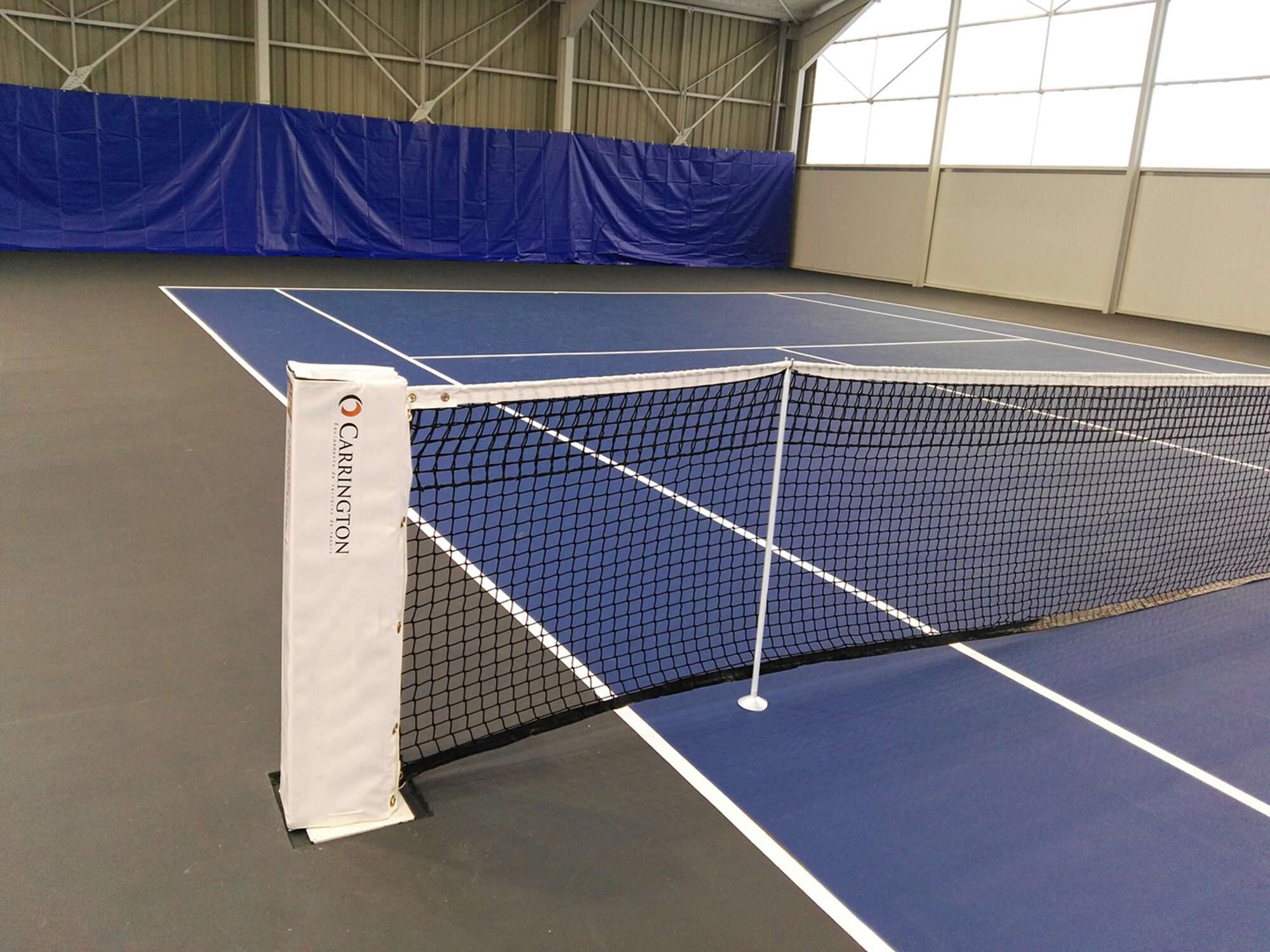 Image du produit : Paire de piquets de simple de tennis - Aluminium blanc
