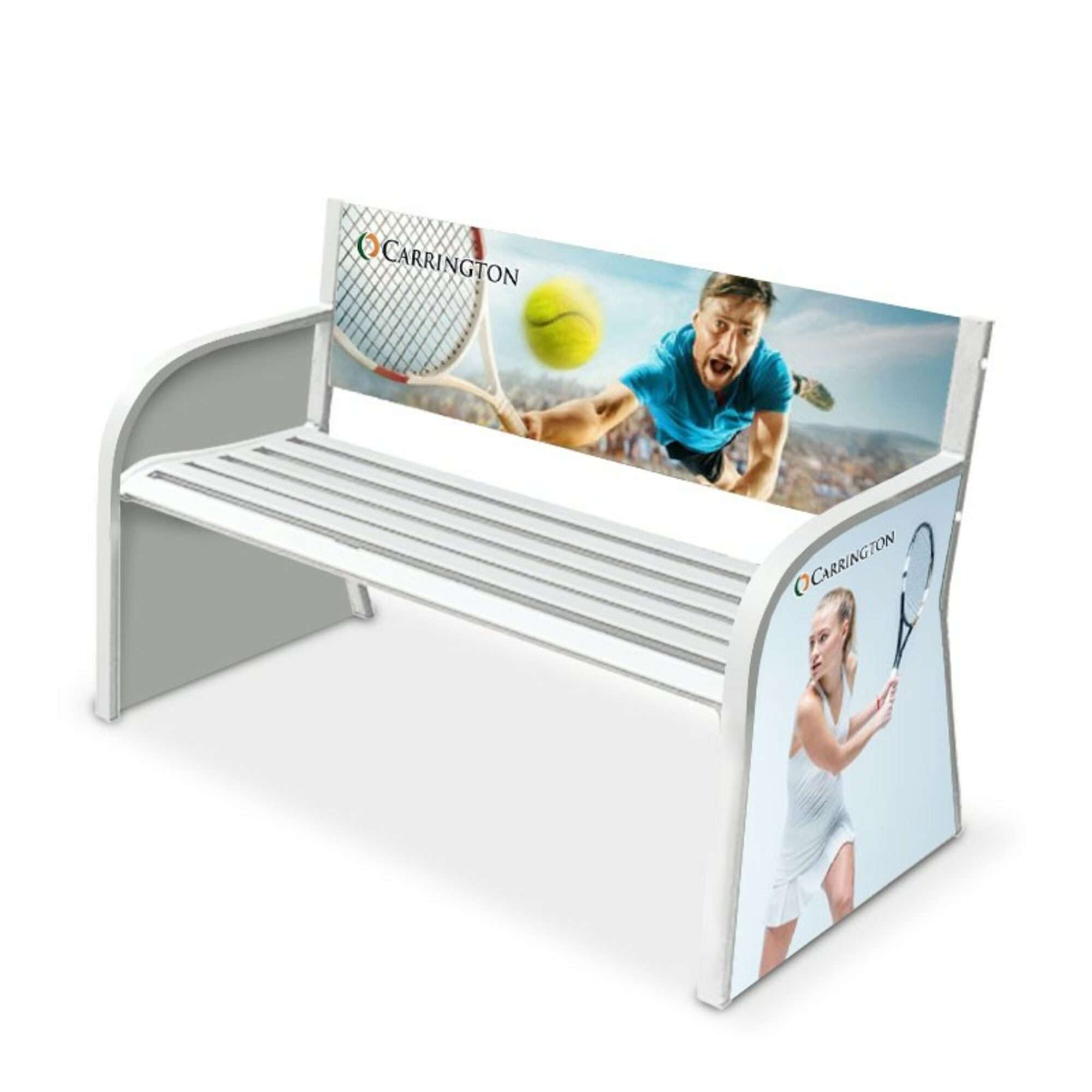 Image du produit : Banc de Tennis - personnalisable - en acier électrozingué - couleurs au choix