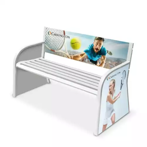 Image du produit : Banc de Tennis - personnalisable - en acier électrozingué - couleurs au choix