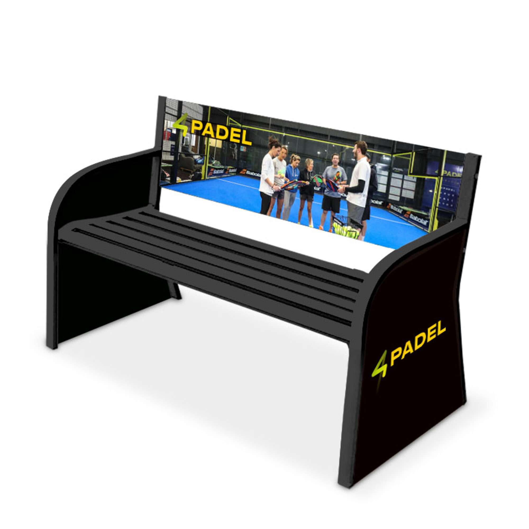Image du produit : Banc de Tennis - personnalisable - en acier électrozingué - couleurs au choix