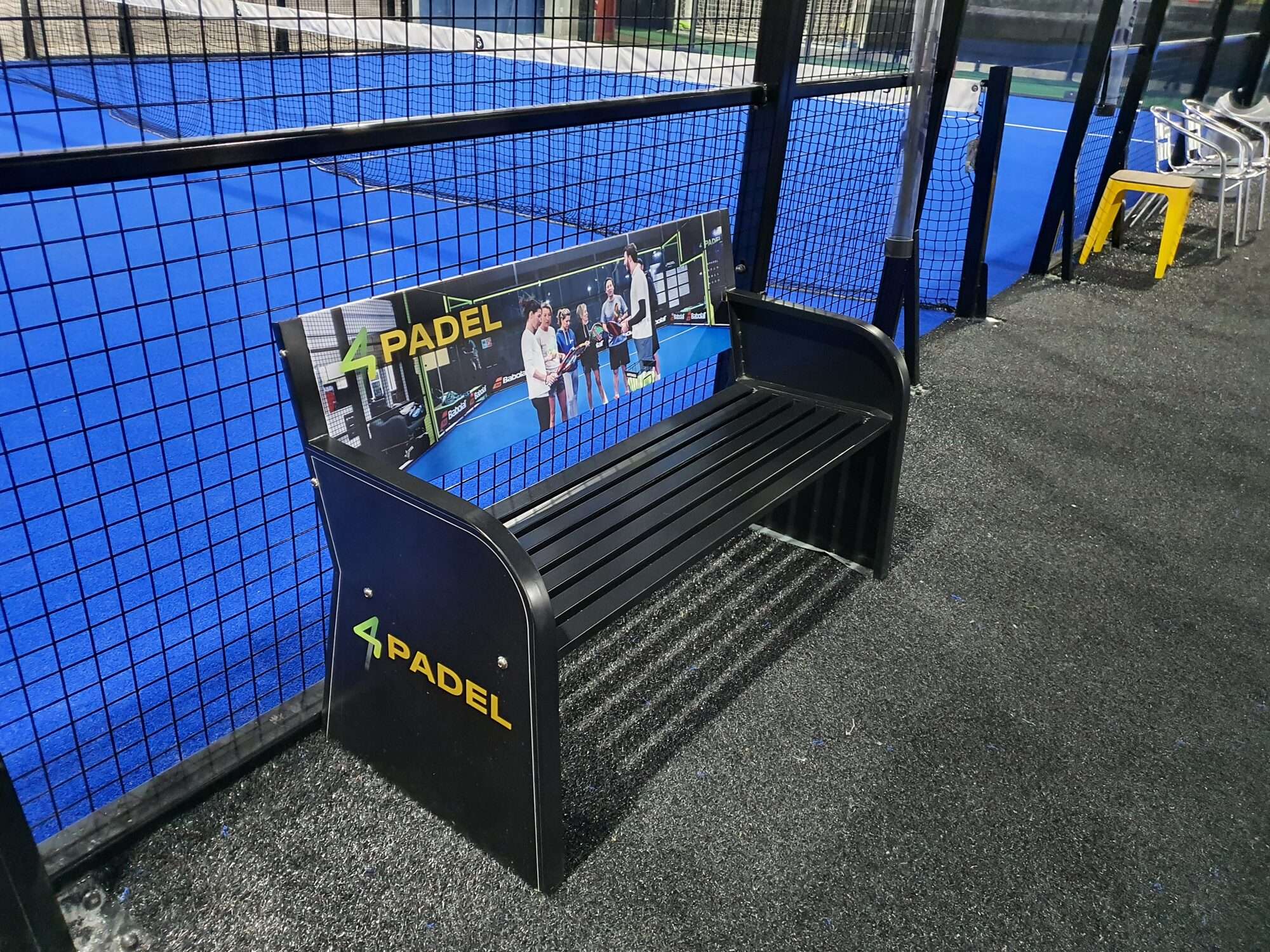 Image du produit : Banc de Tennis - personnalisable - en acier électrozingué - couleurs au choix