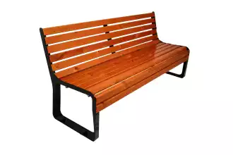 Banc tennis premium en bois avec dossier - 180 cm