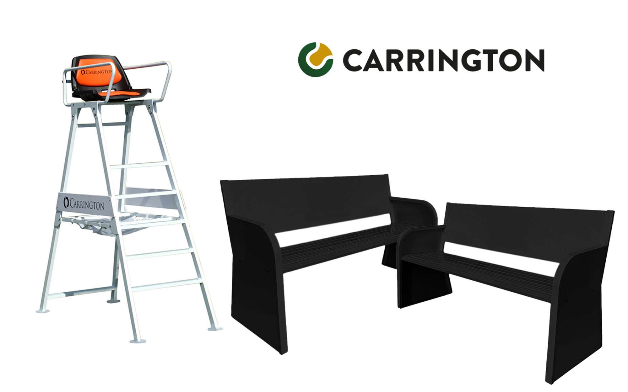 Image du produit : Kit Bancs et Chaise pour court de Tennis - Carrington