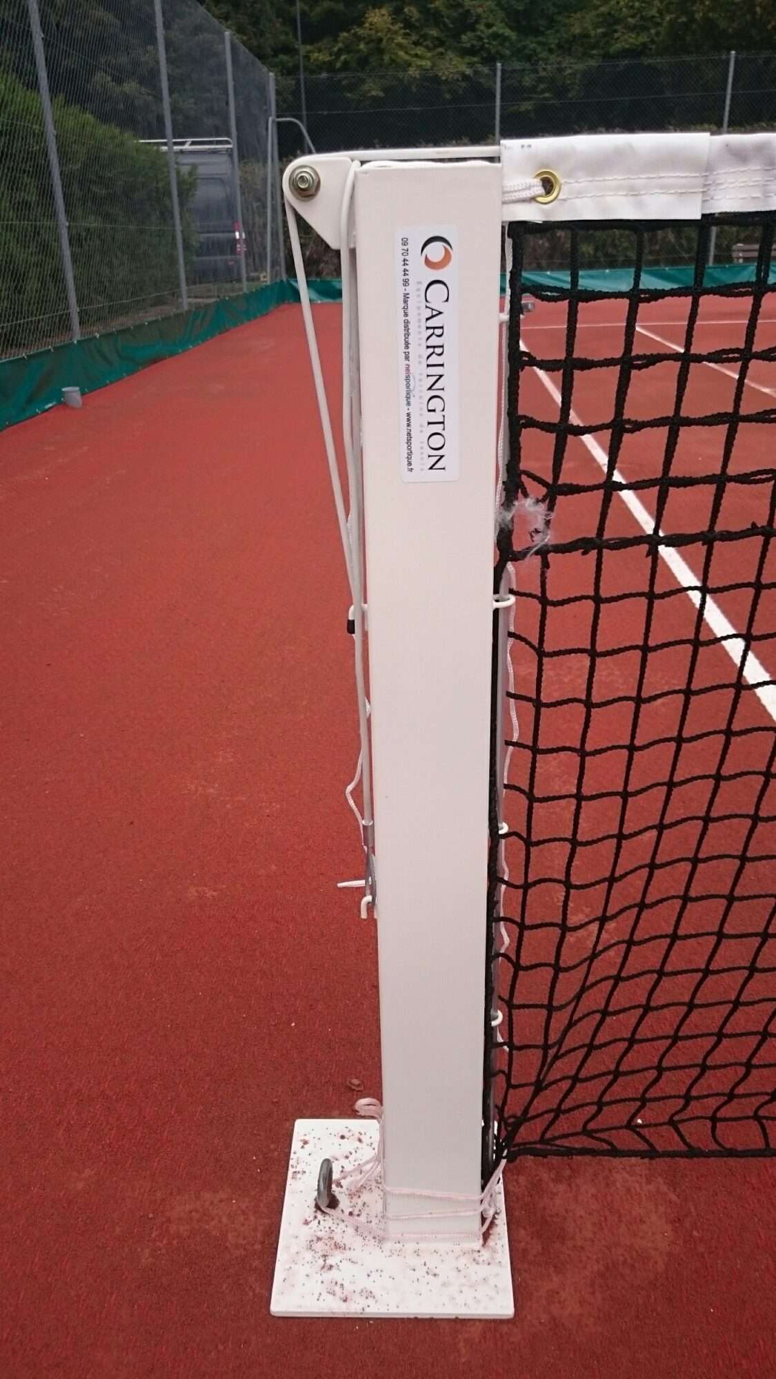 Image du produit : Poteaux de tennis carrés - sur platines