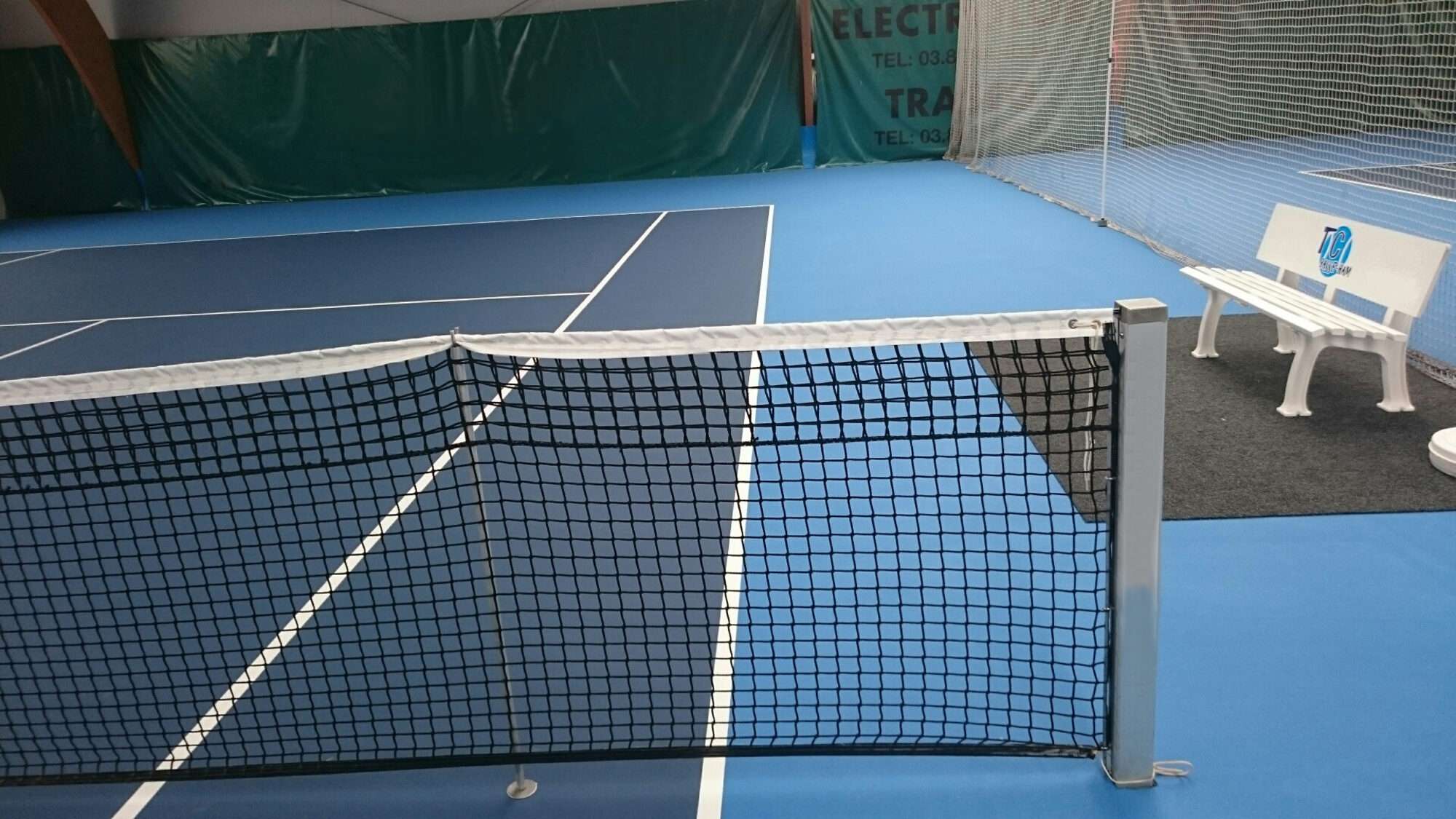 Image du produit : Poteaux de tennis carrés amovibles - aluminium