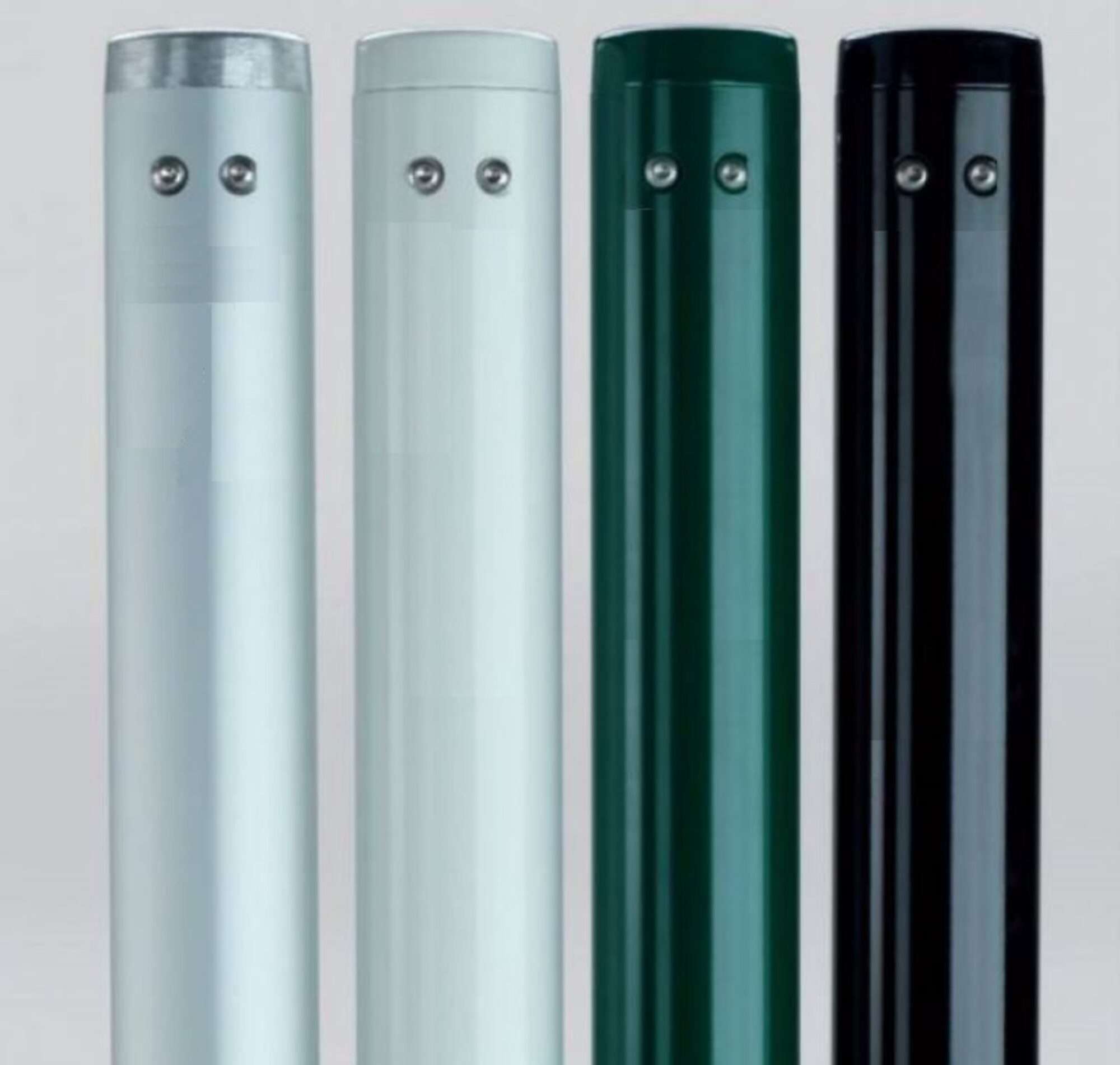 Image du produit : Paire de poteaux de tennis rond en aluminium blanc