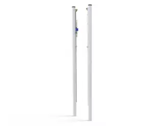 Poteaux multisports acier ø 90mm - Volleyball/Tennis/Badminton - Avec fourreaux
