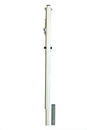 Poteau de volleyball central Ø acier 90mm - Plusieurs terrains - Avec fourreaux