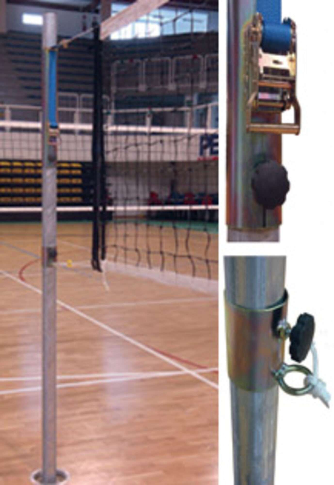 Image du produit : Poteaux de volley acier compétition